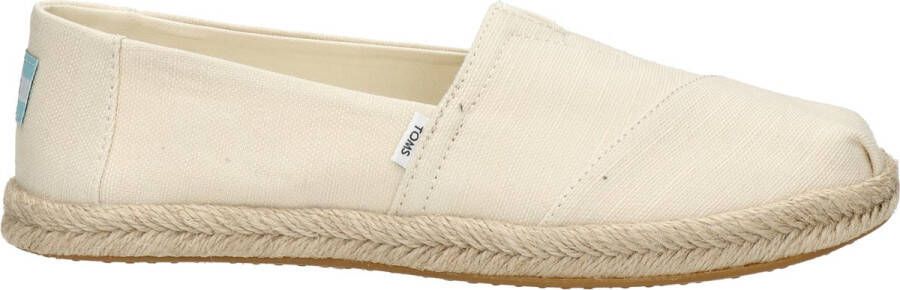 TOMS Espadrilles Female Instappers Damesschoenen Canvas Alpargata Rope Gebroken wit - Foto 11