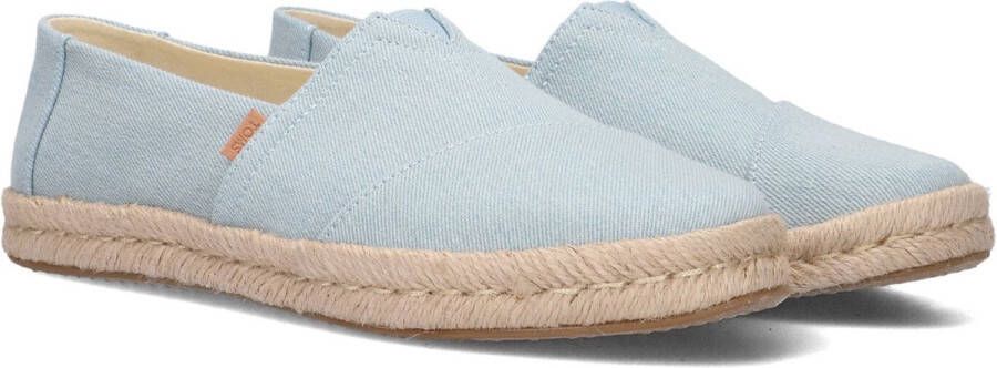 TOMS Espadrilles Dames Alpargata Rope Maat: 39 Materiaal: Textiel Kleur: Lichtblauw