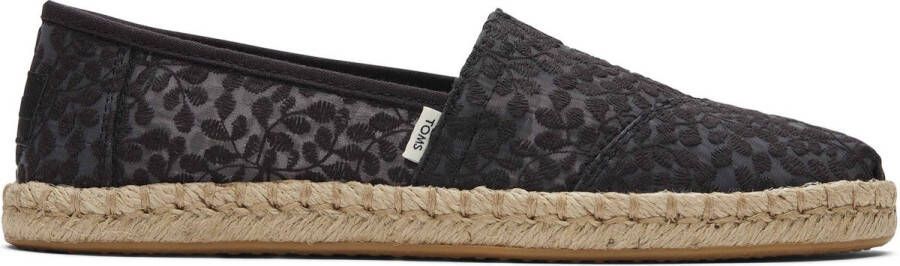 TOMS Alpargata Rope Espadrilles Dames Zwart