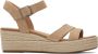 TOMS Audrey Sandalen Met Sleehak Dames Camel - Thumbnail 1