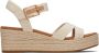 TOMS Audrey Sandalen Met Sleehak Dames Beige - Thumbnail 2