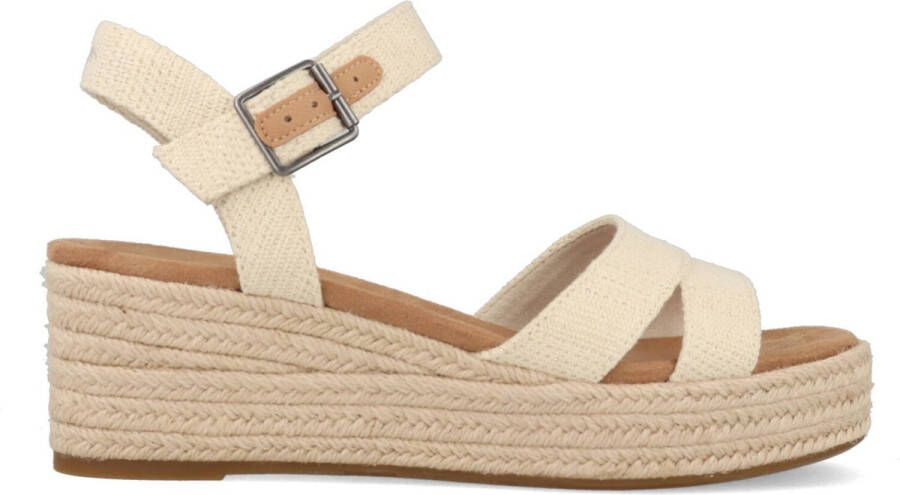 TOMS Audrey Sandalen Met Sleehak Dames Beige