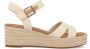 TOMS Audrey Sandalen Met Sleehak Dames Beige - Thumbnail 1