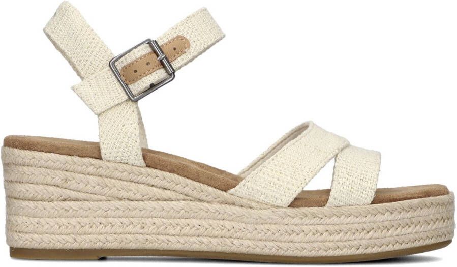 TOMS Audrey Sandalen Met Sleehak Dames Beige