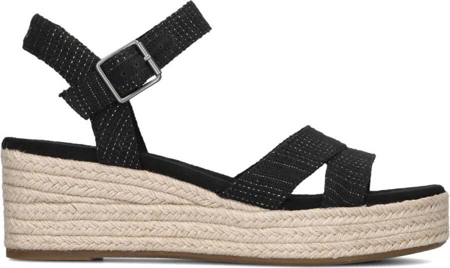 TOMS Sandalen Dames Audrey Maat: 41 Materiaal: Textiel Kleur: Zwart