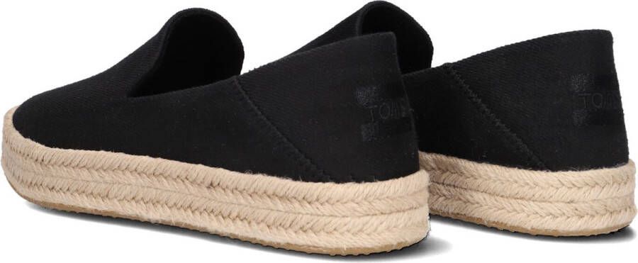 TOMS Carolina Espadrilles Dames Zwart