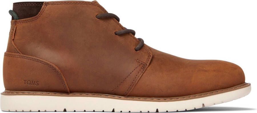 TOMS -CHUKKA BOOTS-NAVI-TPZBROWN-LEDER