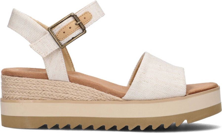 TOMS Diana Sandalen Met Sleehak Dames Beige