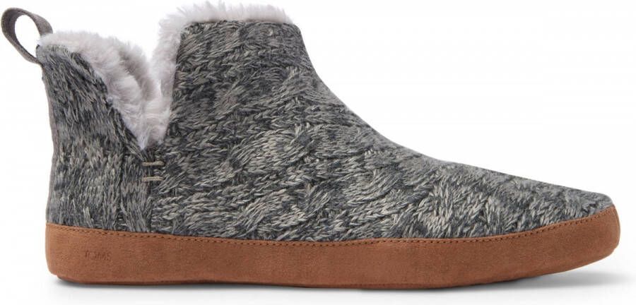 TOMS Gezellige Grijze Gebreide Pantoffels Lola Gray Dames