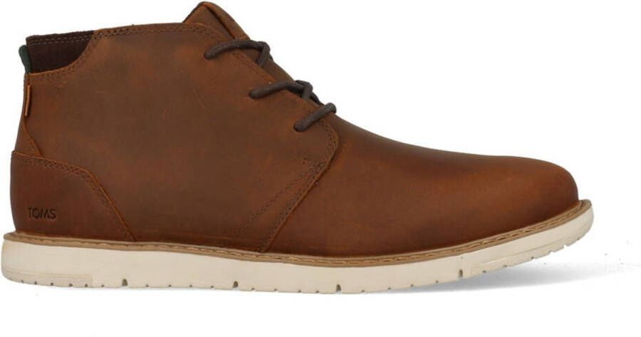 TOMS -CHUKKA BOOT- NAVI-TOPAZ BROWN-LEDER