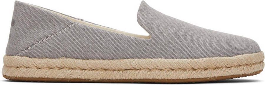 TOMS Santiago Recycled Cotton Canvas Grey Espadrille