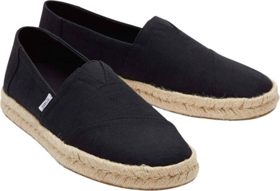 TOMS Schoenen Zwart Alpargata rope 2.0 loafers zwart