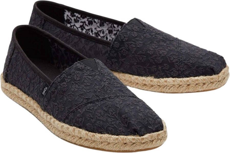 TOMS Schoenen Zwart Alpargata rope loafers zwart