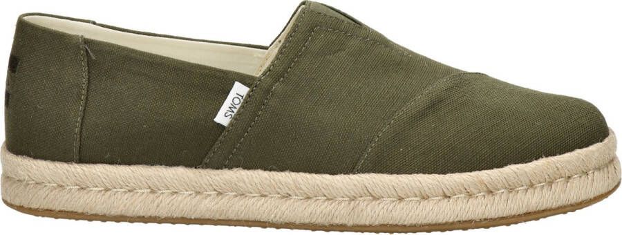 TOMS Shoes ALPARGATA ROPE 2.0 Volwassenen Instappers Groen - Foto 1