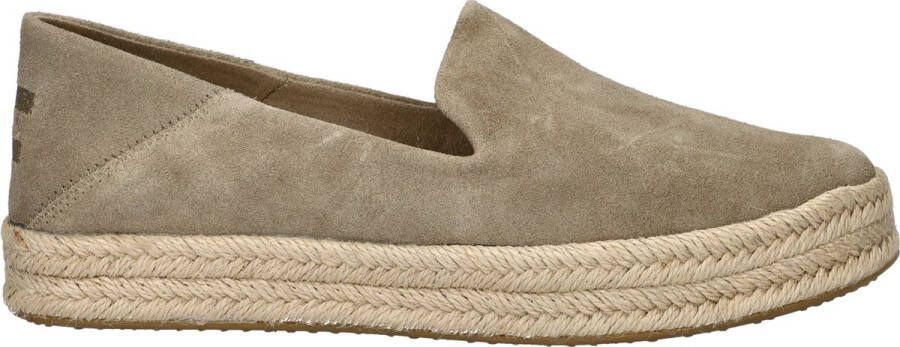 TOMS Shoes Toms Carolina Suede Natural Espadrille