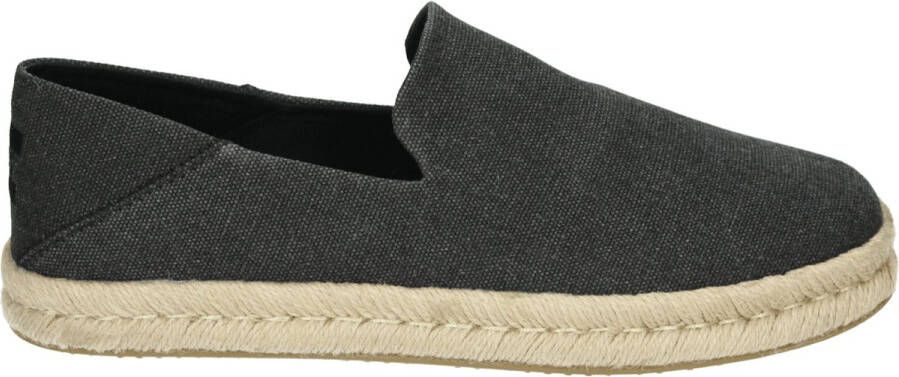 TOMS Shoes Toms Santiago Recycled Cotton Canvas Black Slip-on