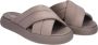 TOMS Taupe Alpargata Mallow Crossover Slippers Taupe Alpargata Mallow Crossover - Thumbnail 1