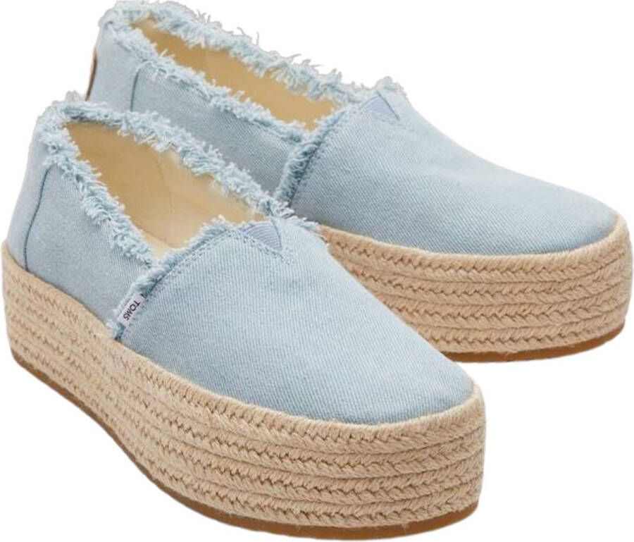 TOMS Espadrilles Dames Valencia Maat: 36 Materiaal: Canvas Kleur: Blauw - Foto 2