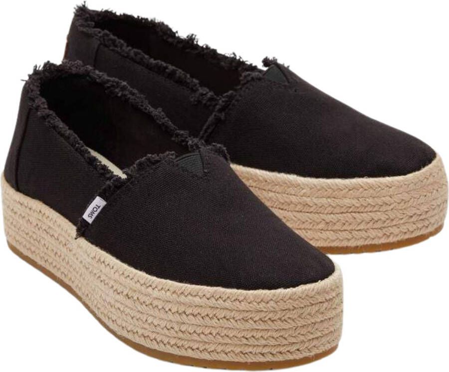 TOMS Valencia Espadrilles Dames Zwart