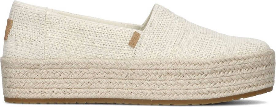 TOMS Espadrilles Dames Valencia Lurex Maat: 37 Materiaal: Textiel Kleur: Beige