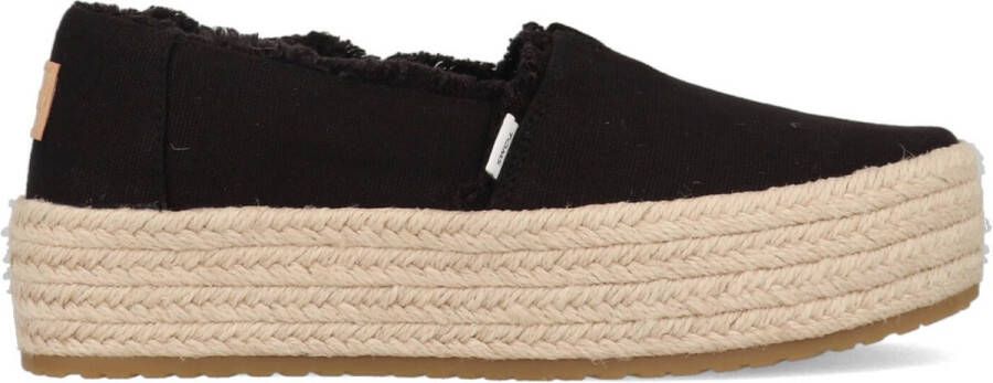 TOMS Valencia Platform Espadrille 10019795 Zwart