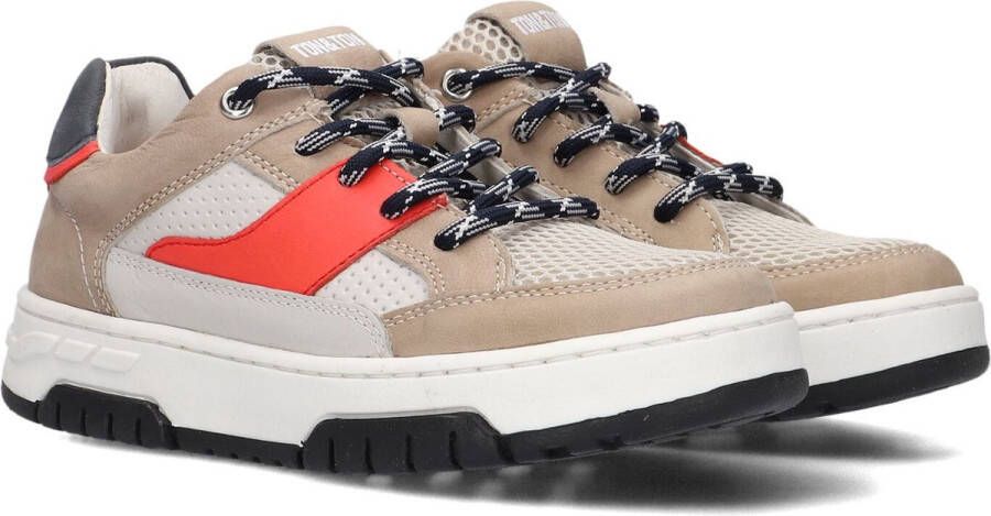 Ton & Ton Erjon Lage sneakers Leren Sneaker Jongens Beige