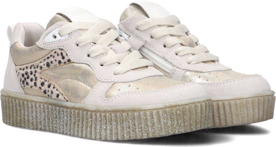 Ton & Ton Hedda Sneakers Leren Sneaker Meisjes Beige