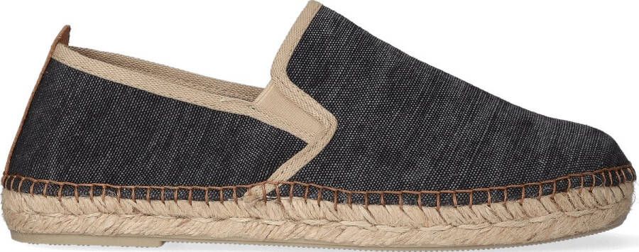 Toni Pons Dallas Heren Espadrilles Negre Zwart Canvas DALLASnegre