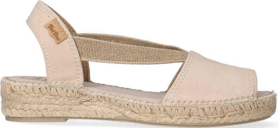 Toni Pons Ella Dames Espadrilles Pedra | Beige | Suède