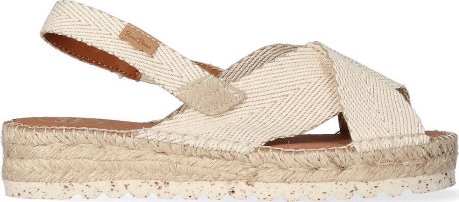 Toni Pons Elvira Dames Espadrilles Cru | Beige | Canvas