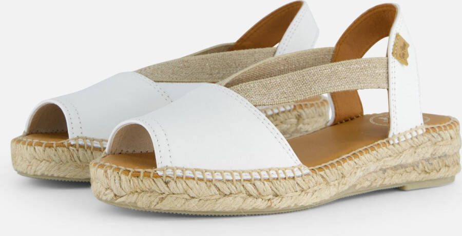 Toni Pons Etna wit leren espadrilles dames (ETNA blanc)