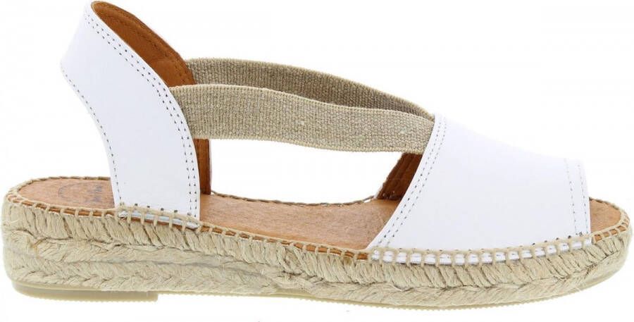 Toni Pons Etna wit leren espadrilles dames (ETNA blanc)