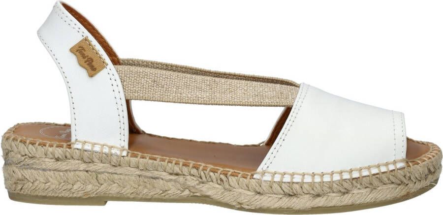 Toni Pons Etna wit leren espadrilles dames (ETNA blanc)