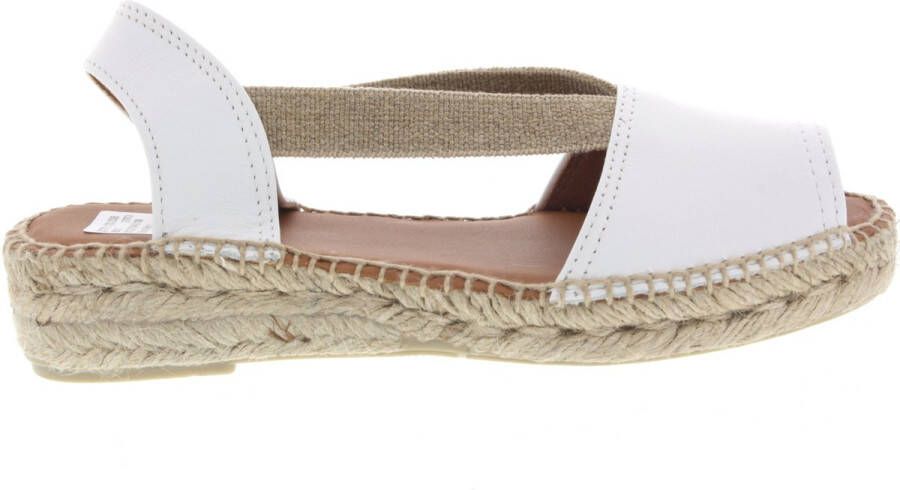 Toni Pons Etna wit leren espadrilles dames (ETNA blanc)