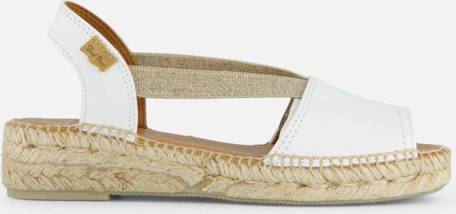 Toni Pons Etna wit leren espadrilles dames (ETNA blanc)