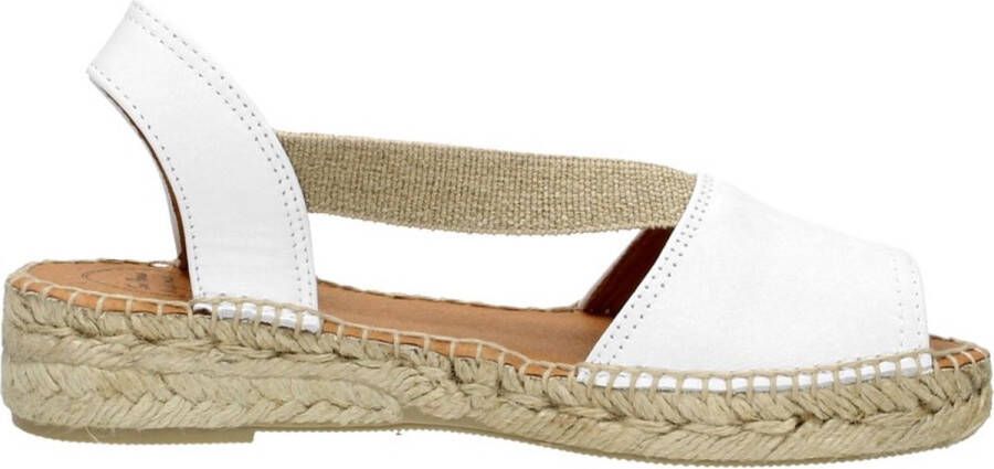 Toni Pons Etna wit leren espadrilles dames (ETNA blanc)