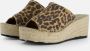 Toni Pons Ivori Leopard Espadrilles bruin Leer Dames - Thumbnail 1