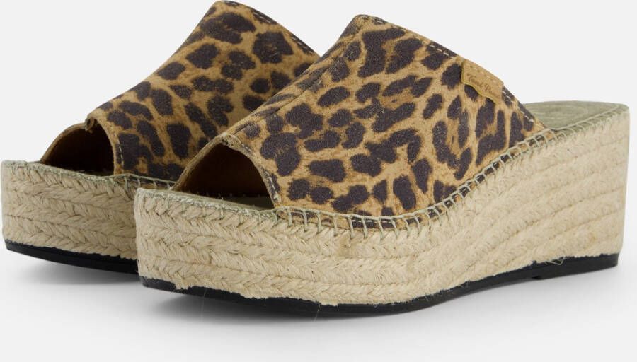 Toni Pons Ivori Leopard Espadrilles bruin Leer Dames