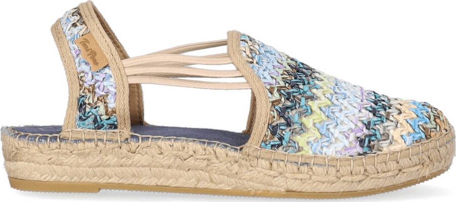 Toni Pons Noa-NZ Raffia Dames Espadrilles Blau