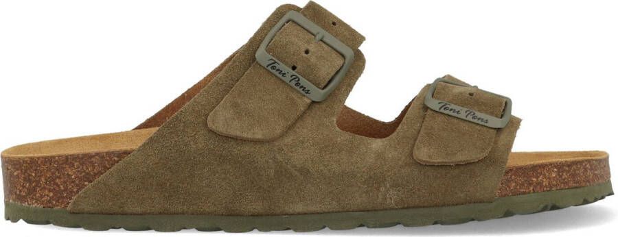 Toni pons Slippers GER-QT-ARMY PIEL Groen