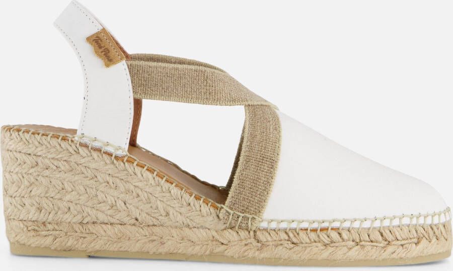 Toni Pons Tossa Dames Espadrilles Blanc Wit Leer TOSSAblanc