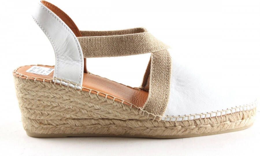 Toni Pons Tossa Dames Espadrilles Blanc Wit Leer TOSSAblanc