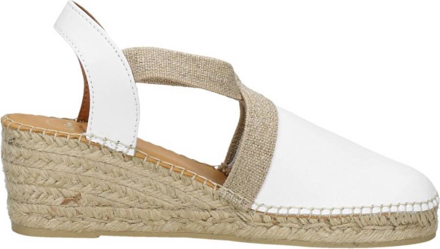 Toni Pons Tossa Dames Espadrilles Blanc Wit Leer TOSSAblanc