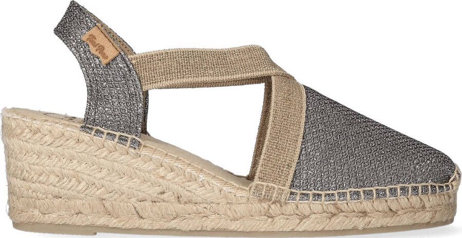 Toni Pons Triton Dames Espadrilles Plom Grijs Textiel TRITONplom