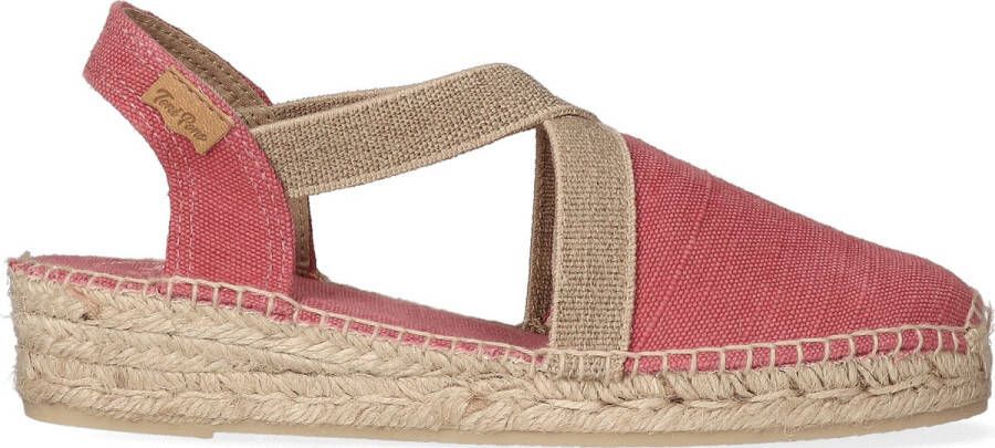 Toni Pons Verdi-V Dames Espadrilles Blush Roze Canvas VERDIVblush