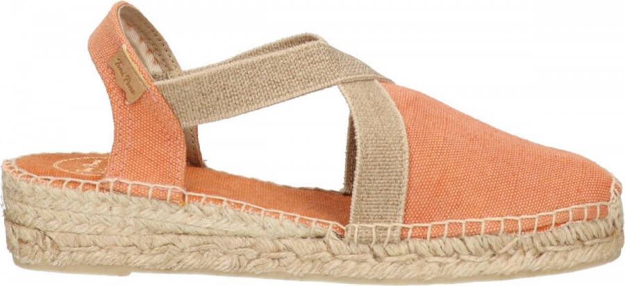 Toni Pons Verdi-V Dames Espadrilles Taronja Oranje Canvas VERDIVtaronja