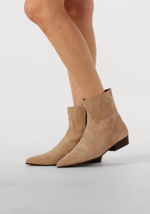 Toral Belinda Enkellaarsjes Enkelboots met rits Dames Camel