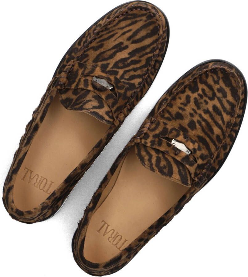 Toral Coin Loafers Instappers Dames Bruin