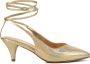 Toral Dames Pumps Damesschoenen Leer Crocoprint hoogte Nor Goud - Thumbnail 1