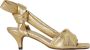 Toral Gouden Geknoopte Enkelband Hoge Hak Sandalen Yellow Dames - Thumbnail 2